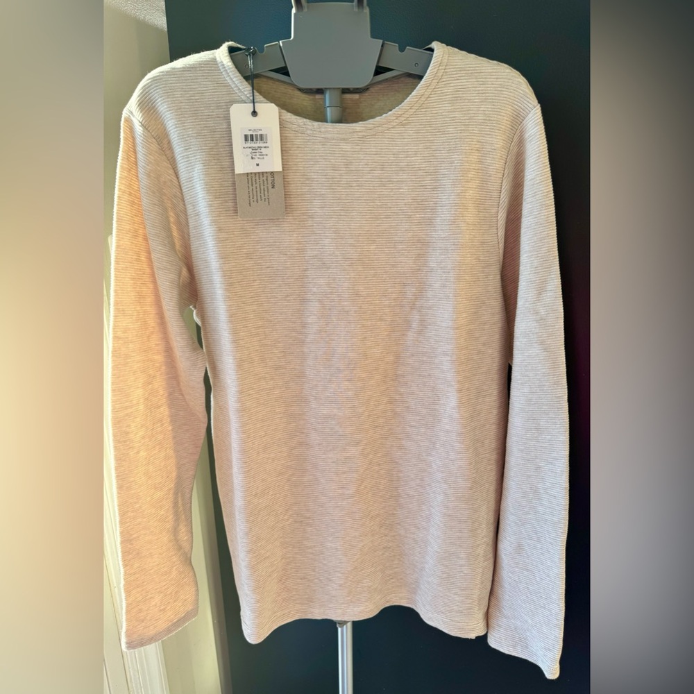 NWT | Selected Homme | Size M | Oyster Gray Crew Neck Sweater